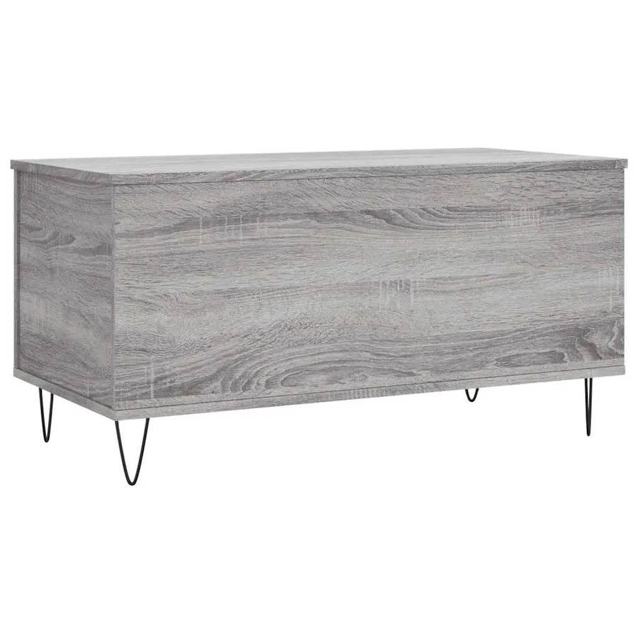 Table basse Sonoma gris 90x44,5x45 cm Bois d'ingénierie - 5