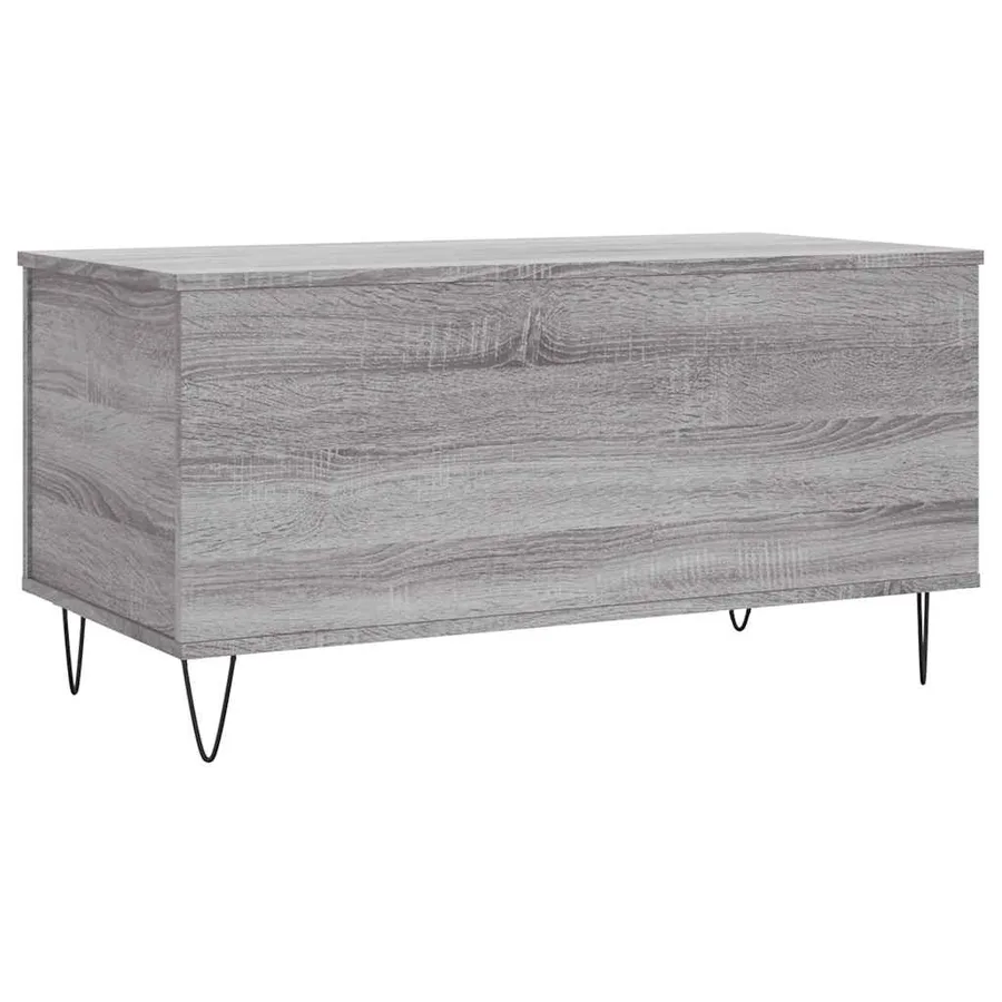Table basse Sonoma gris 90x44,5x45 cm Bois d'ingénierie - 8