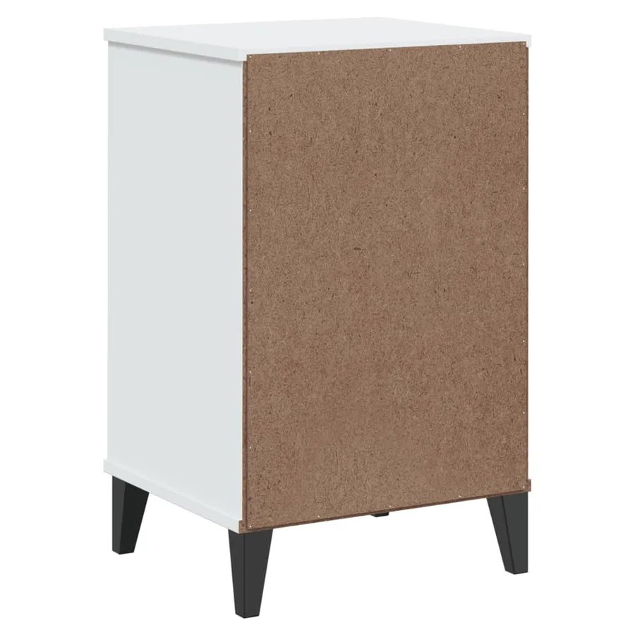 Table de chevet VIKEN blanc bois d'ingénierie - 8