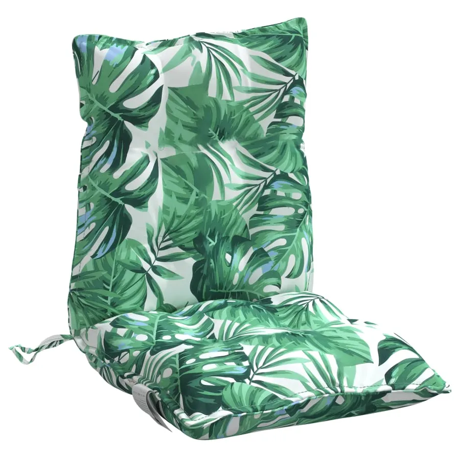 Coussins de chaise à dossier bas lot de 2 modèle de feuille - 5