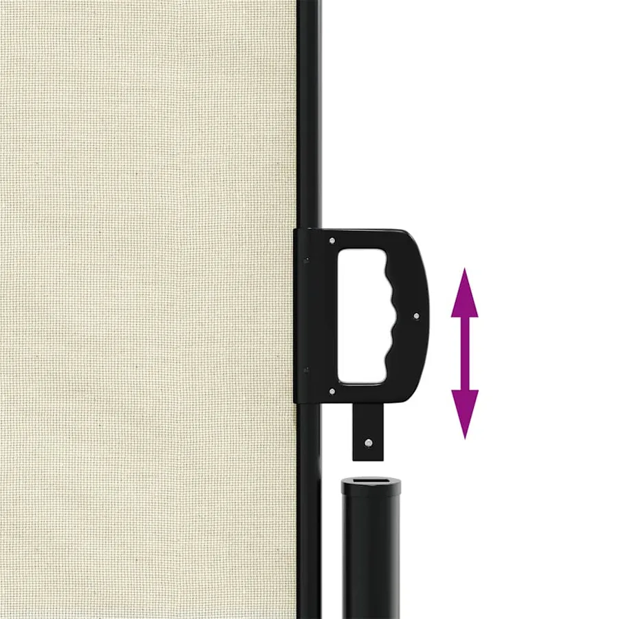 Auvent latéral rétractable crème 200x600 cm - 6