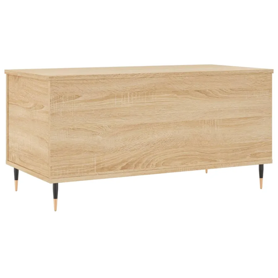 Table basse Chêne sonoma 90x44,5x45 cm Bois d'ingénierie - 5