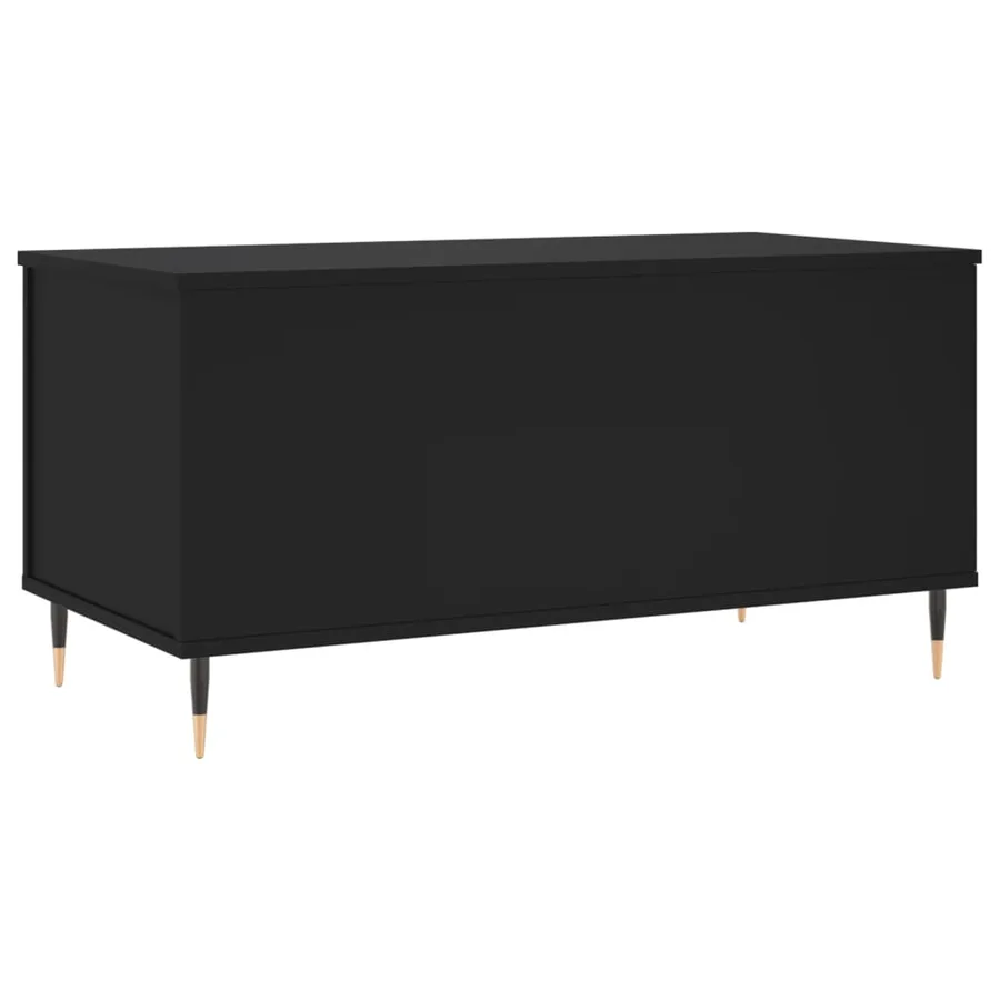 Table basse Noir 90x44,5x45 cm Bois d'ingénierie - 8
