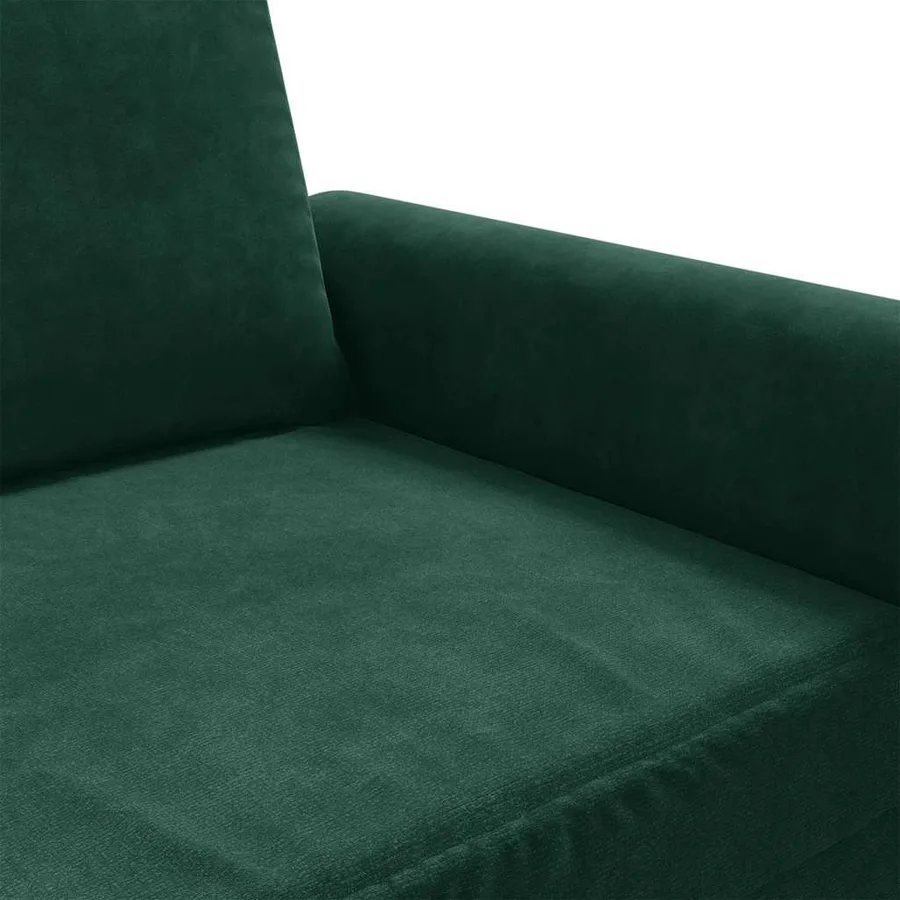 Canapé à 3 places Vert foncé 180 cm Velours - 7