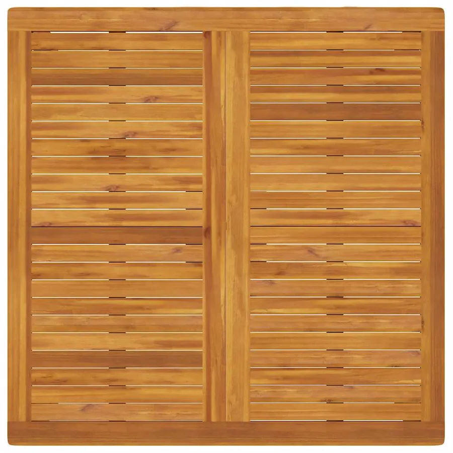 Table à manger de jardin 110x110x75 cm bois d'acacia massif - 7