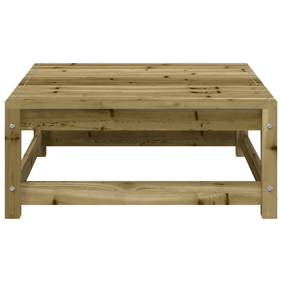 Repose-pied de jardin 70x70x30 cm bois de pin imprégné - 4