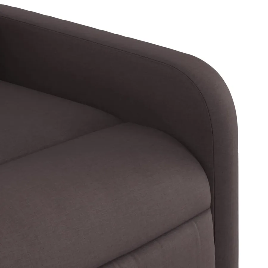 Fauteuil inclinable Marron foncé Tissu - 8