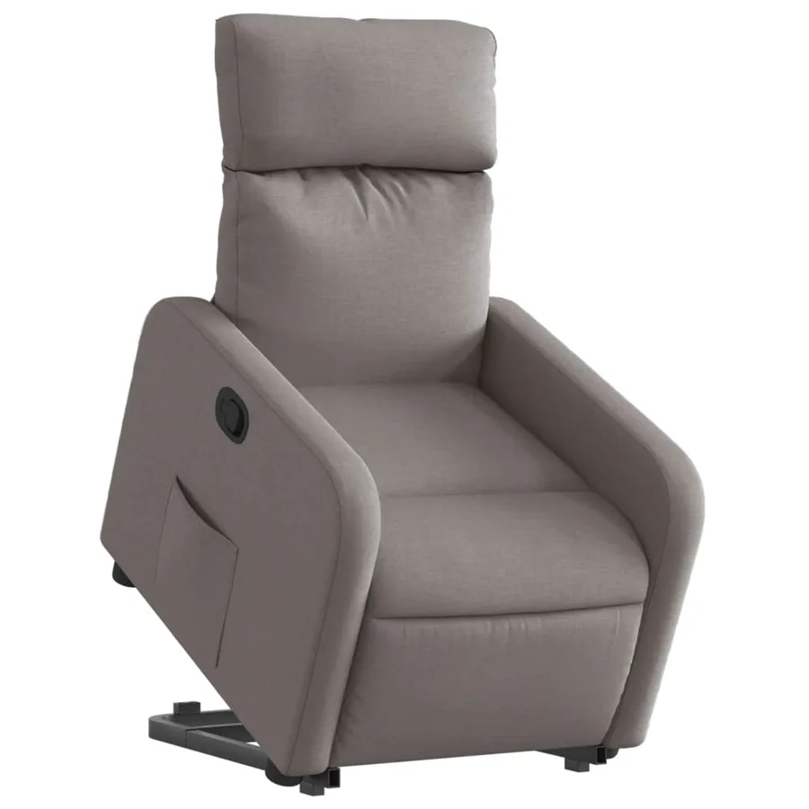 Fauteuil inclinable taupe tissu - 3
