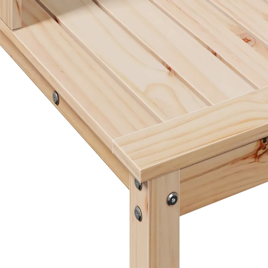 Table de rempotage et étagères 82,5x50x109,5 cm bois massif pin - 8