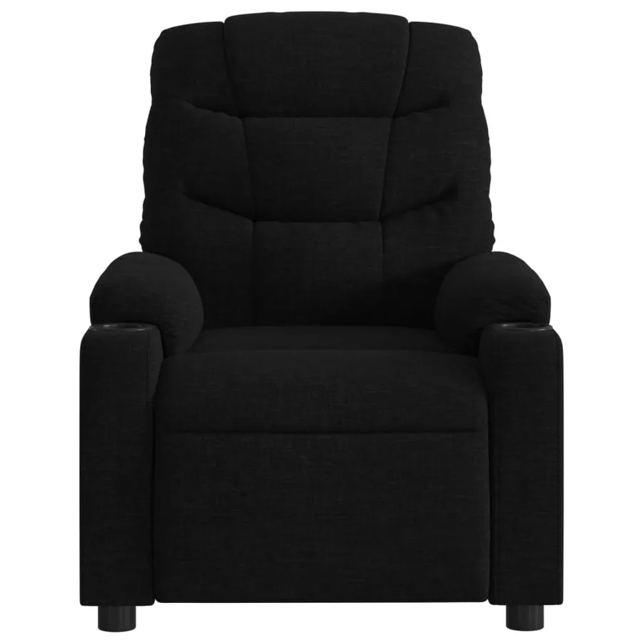 Fauteuil inclinable électrique Noir Tissu - 9