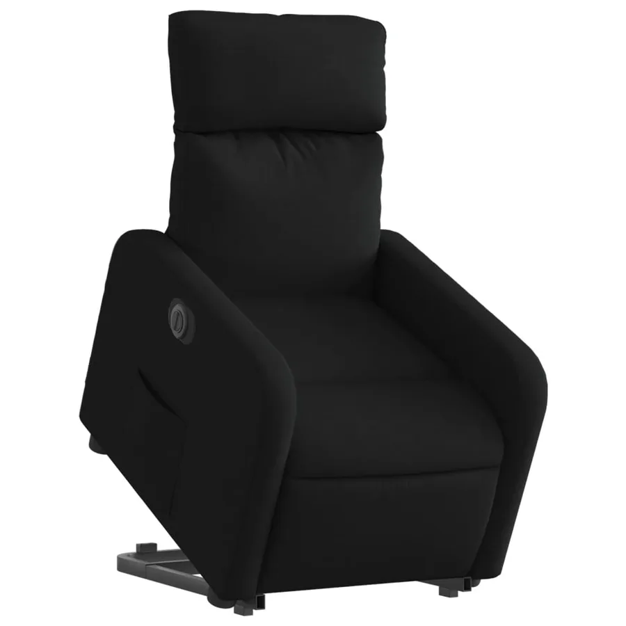 Fauteuil inclinable électrique noir tissu - 3