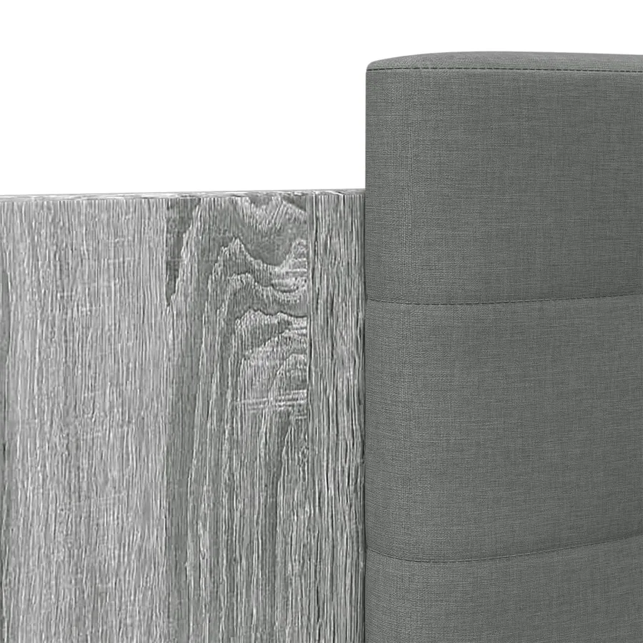 Cadre de lit sans matelas sonoma gris 90x190 cm - 7