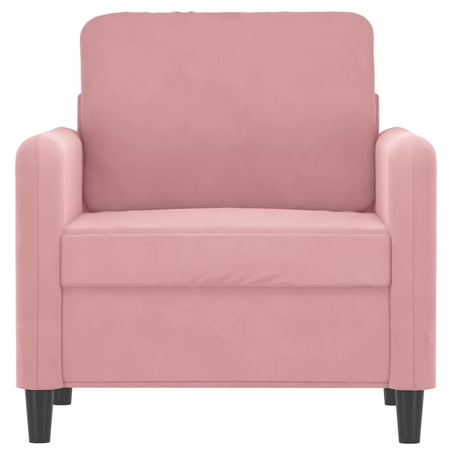 Fauteuil Rose 60 cm Velours - 3