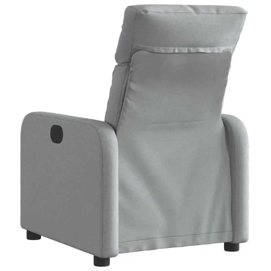 Fauteuil inclinable électrique Gris clair Tissu - 5