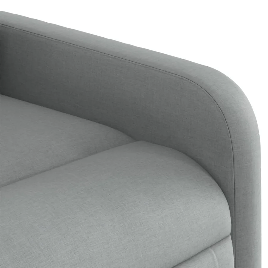 Fauteuil de massage inclinable électrique gris clair tissu - 10