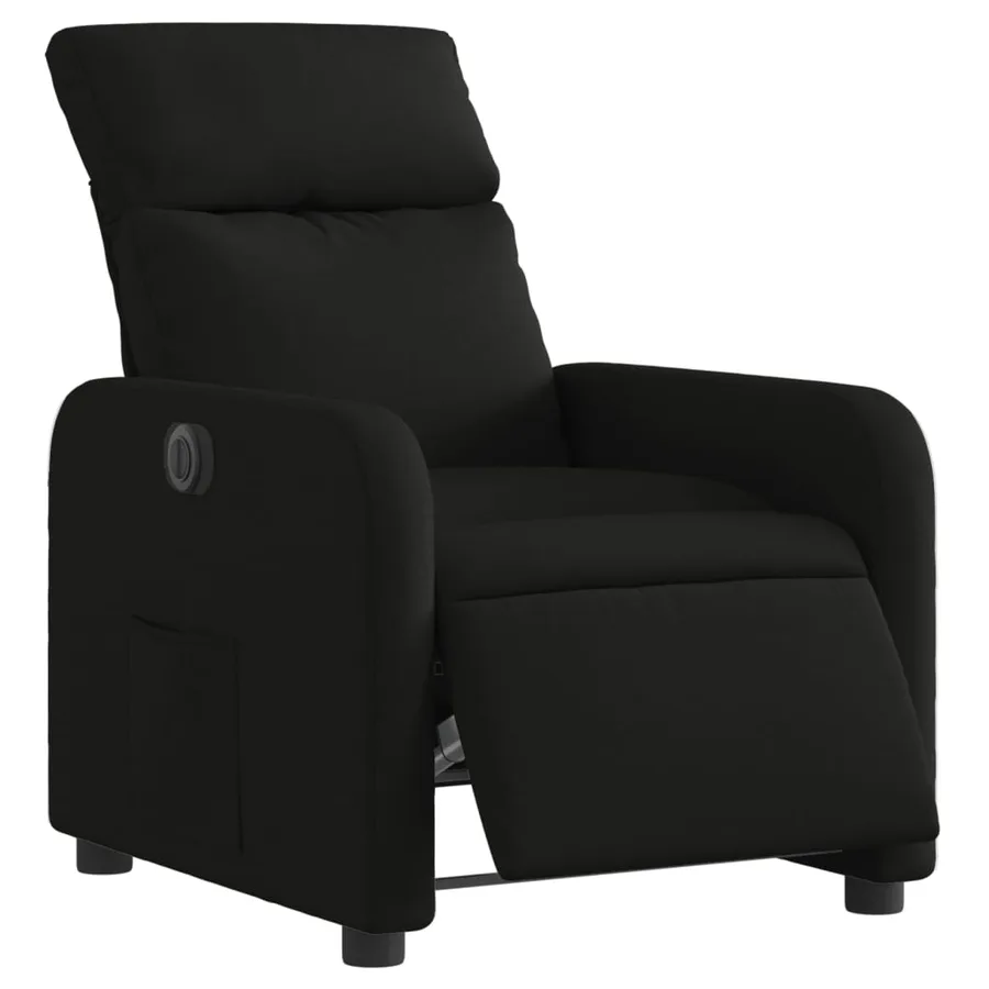 Fauteuil inclinable électrique Noir Tissu - 3