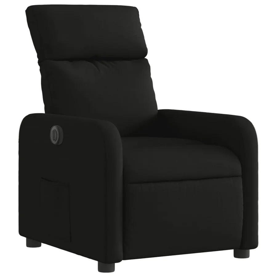 Fauteuil inclinable électrique Noir Tissu - 4