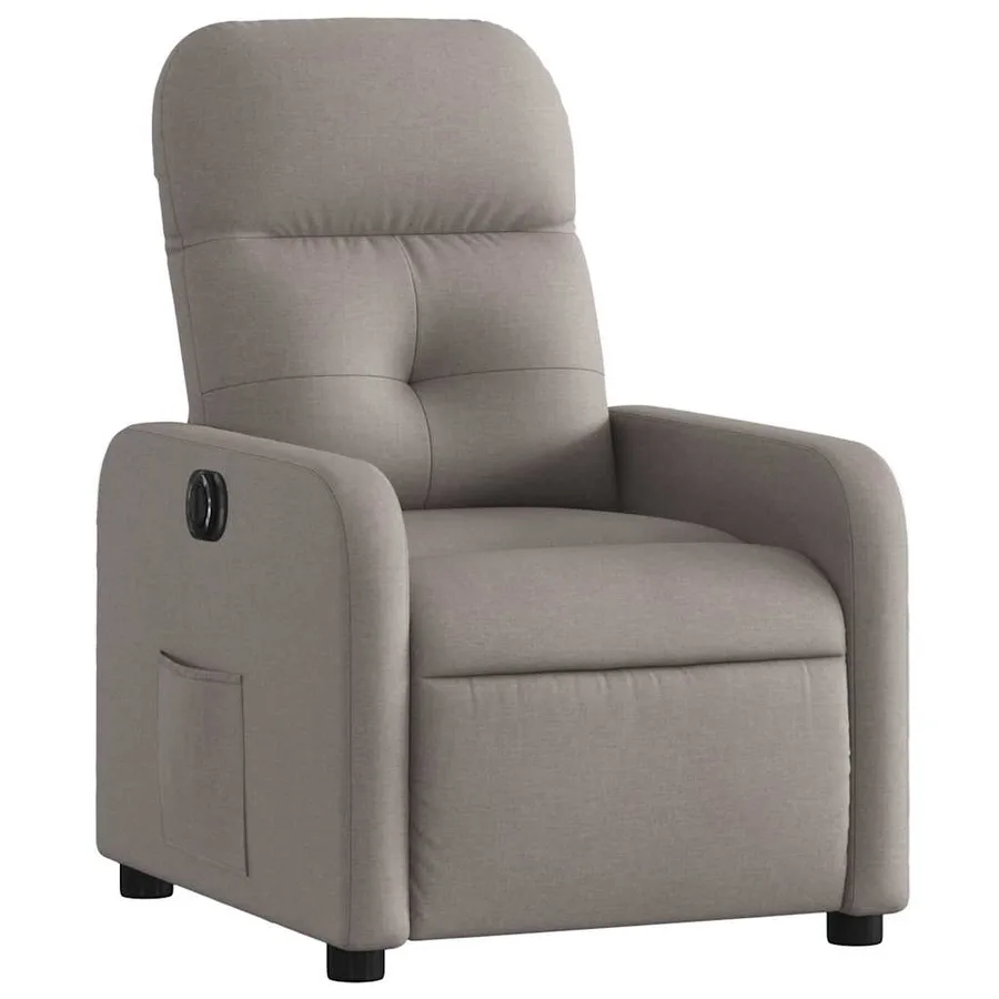 Fauteuil inclinable électrique Taupe Tissu - 4