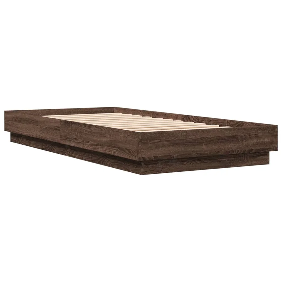 Cadre de lit sans matelas avec lumières LED 100x200 cm - 3