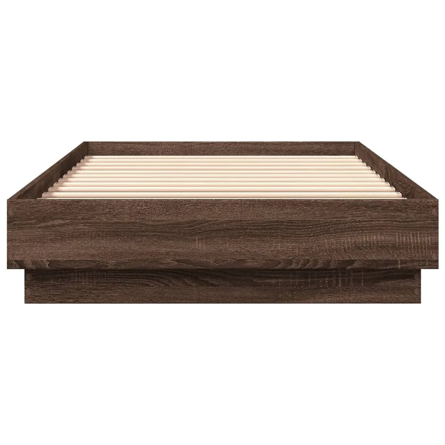 Cadre de lit sans matelas avec lumières LED 100x200 cm - 6
