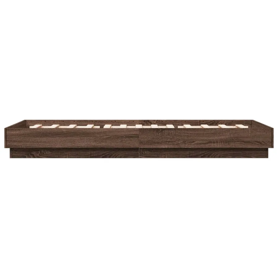 Cadre de lit sans matelas avec lumières LED 100x200 cm - 7