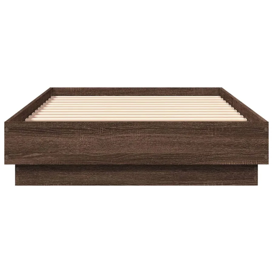 Cadre de lit sans matelas avec lumières LED 75x190 cm - 6