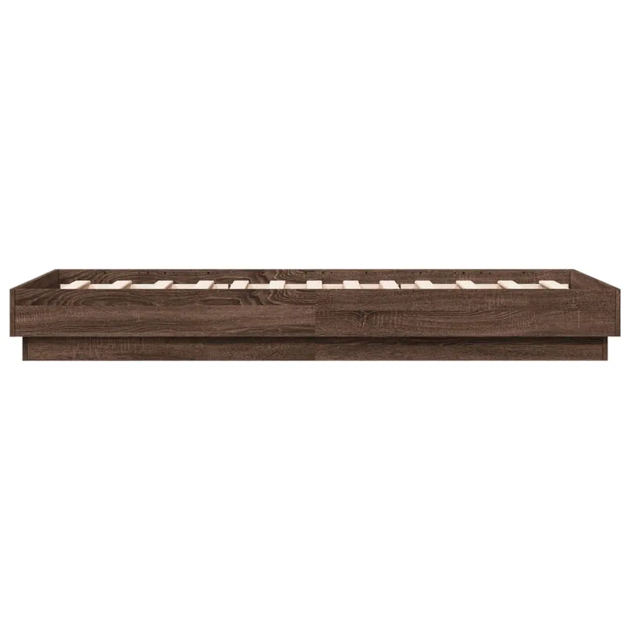 Cadre de lit sans matelas avec lumières LED 75x190 cm - 7