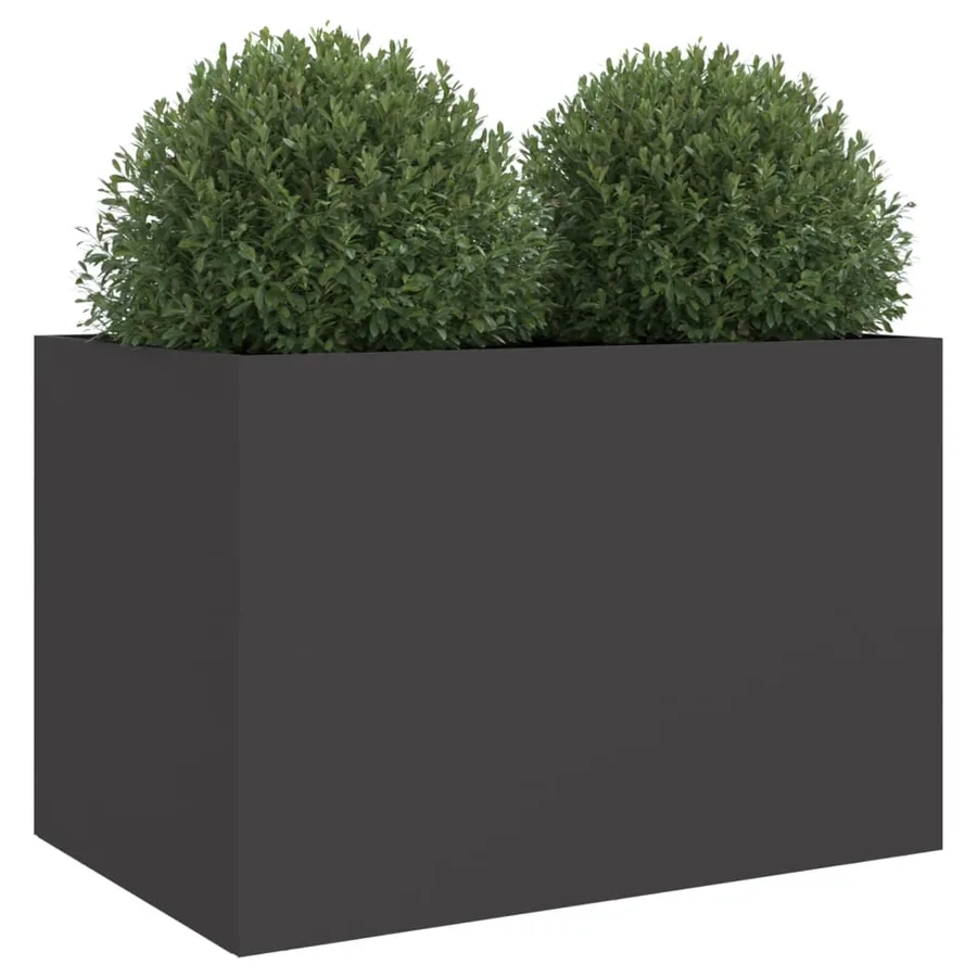 Jardinière noir 62x40x39 cm acier - 4