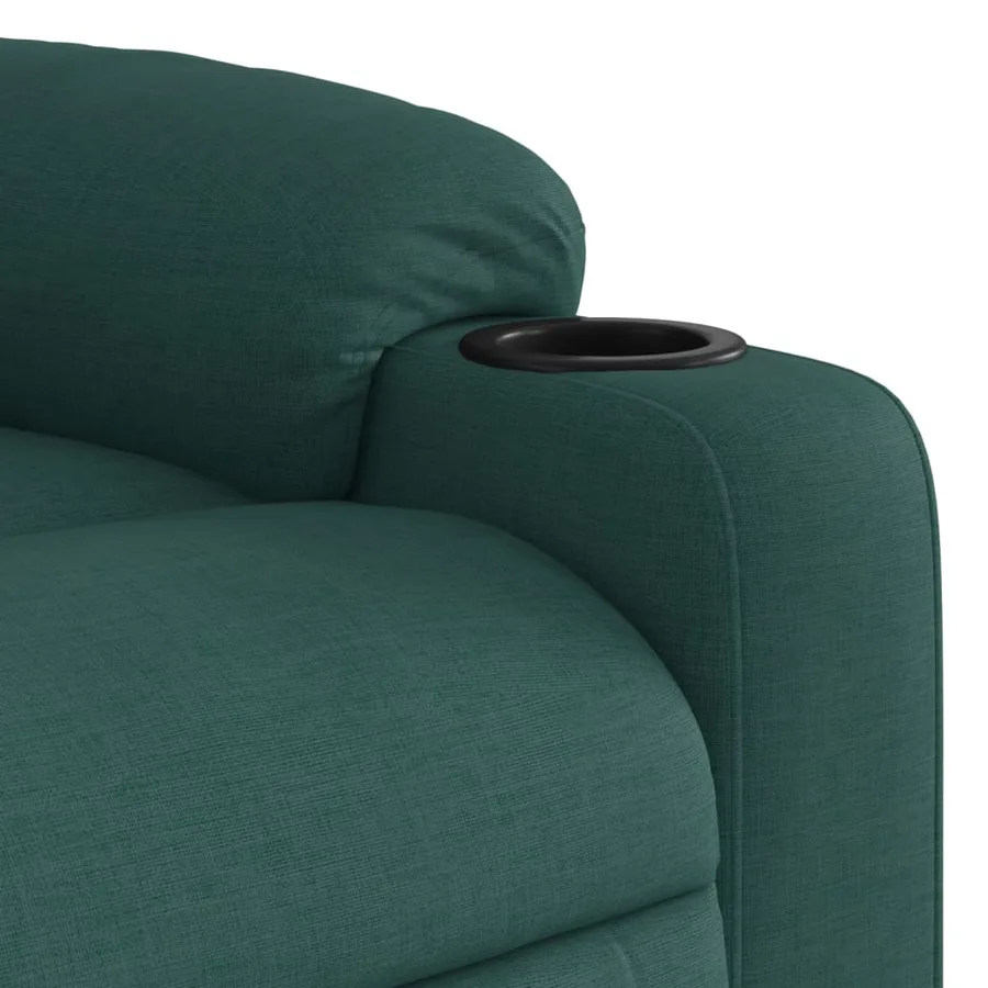 Fauteuil inclinable électrique vert foncé tissu - 12