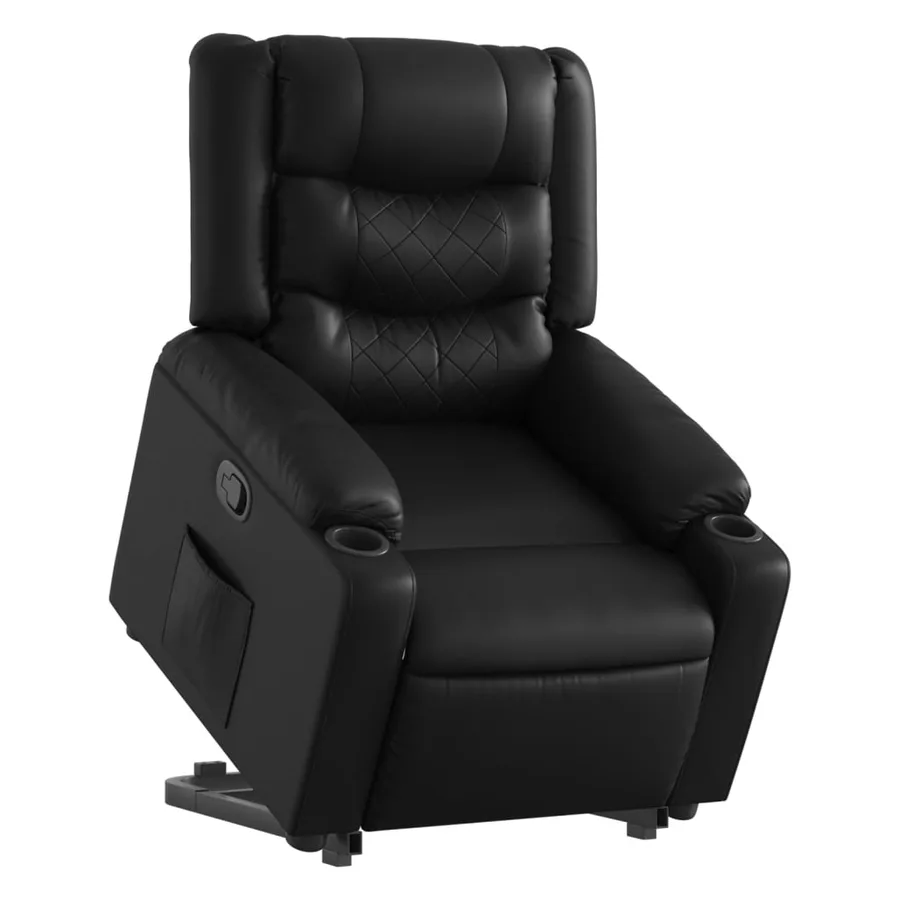 Fauteuil inclinable Noir Similicuir - 3