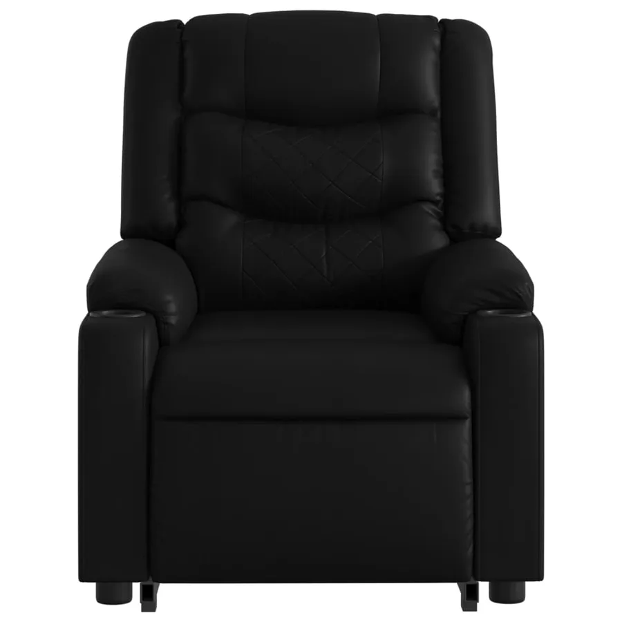 Fauteuil inclinable Noir Similicuir - 9