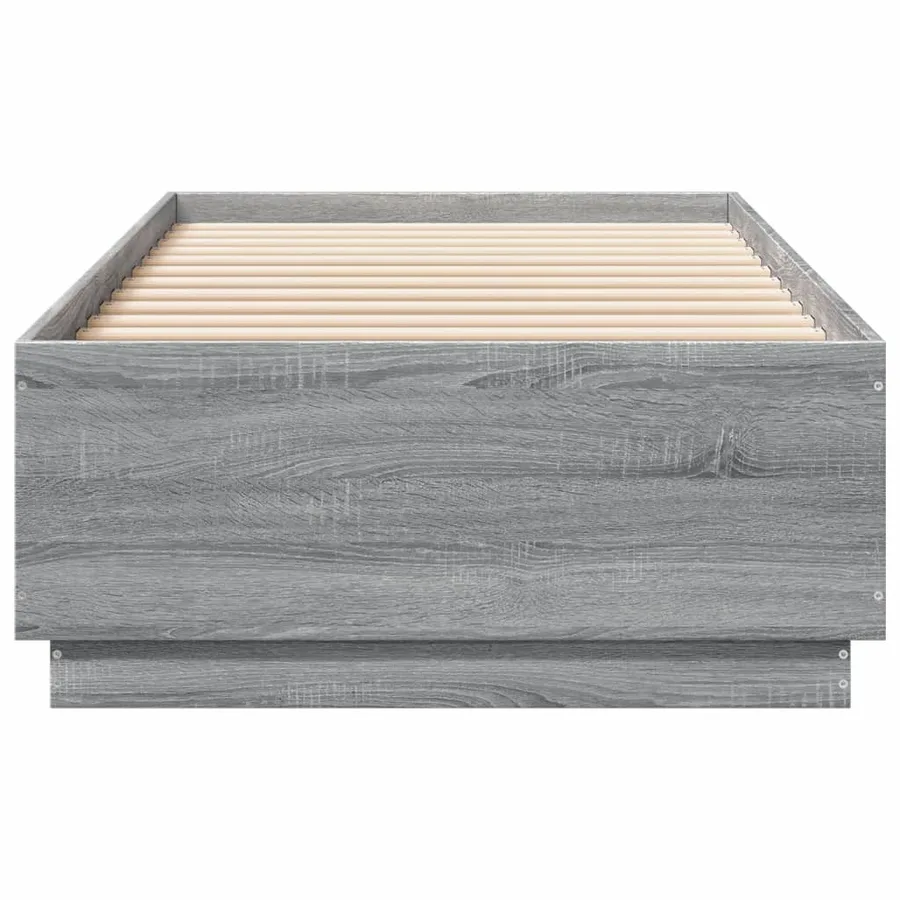 Cadre de lit avec LED sans matelas sonoma gris 90x200 cm - 6