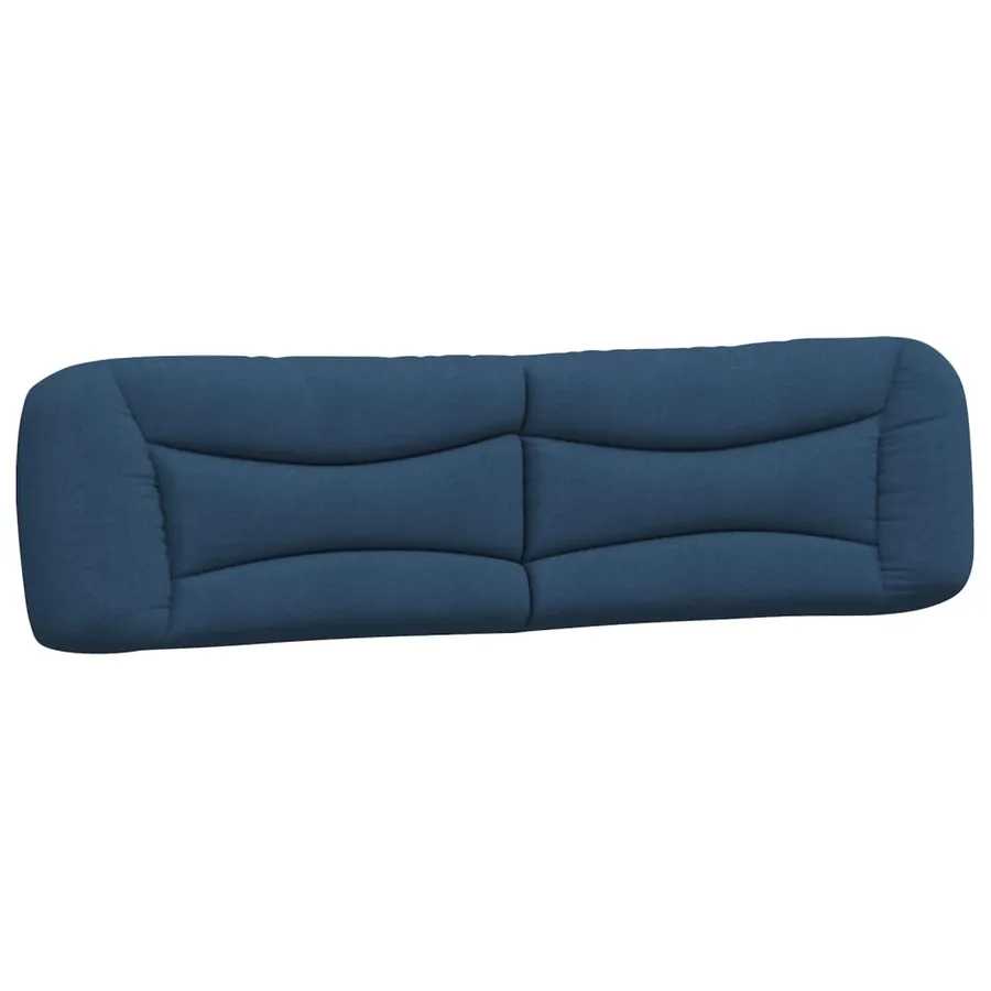 Lit avec matelas Hvar bleu 200x200 cm tissu - 5