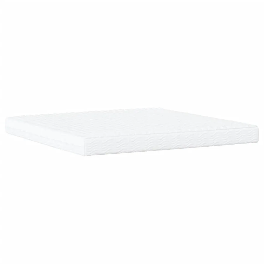 Lit avec matelas Hvar bleu 200x200 cm tissu - 6