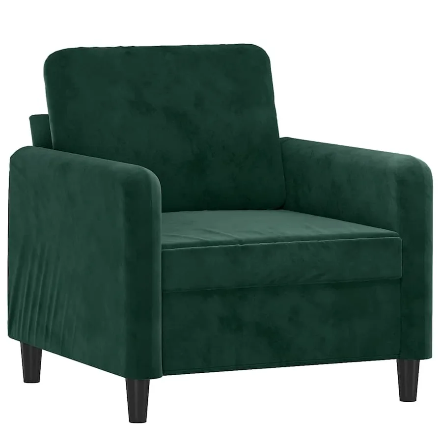 Ensemble de canapés 3 pcs vert foncé velours - 3