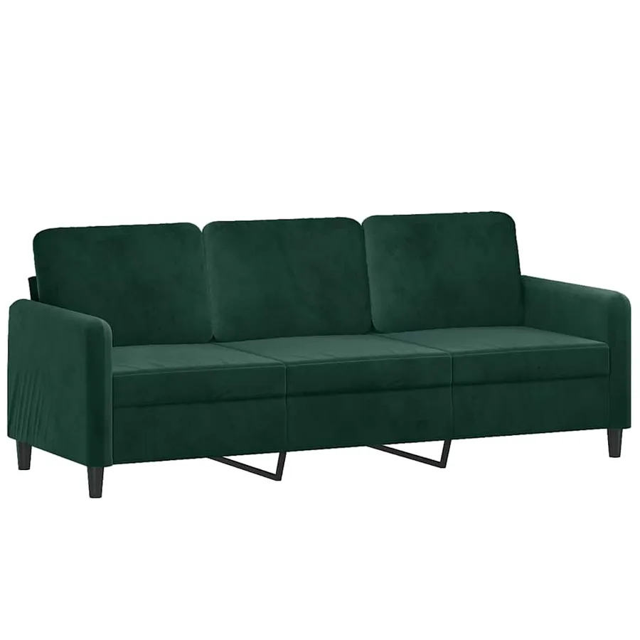 Ensemble de canapés 3 pcs vert foncé velours - 5