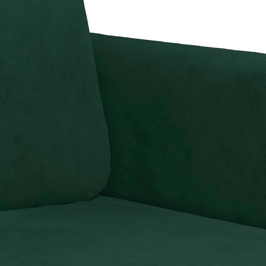 Ensemble de canapés 3 pcs vert foncé velours - 6