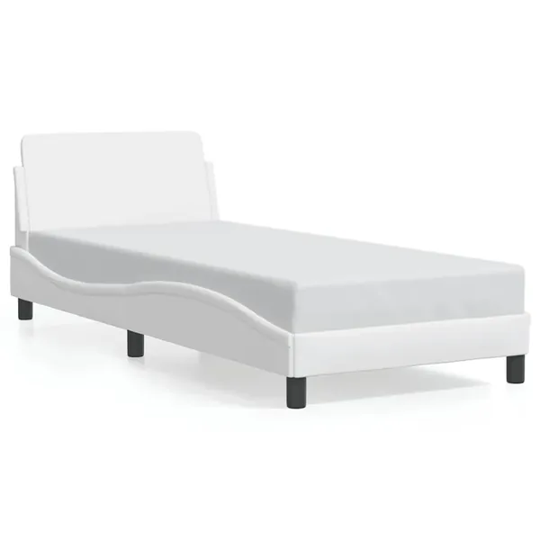 Cadre de lit Dover blanc 90x190 cm similicuir