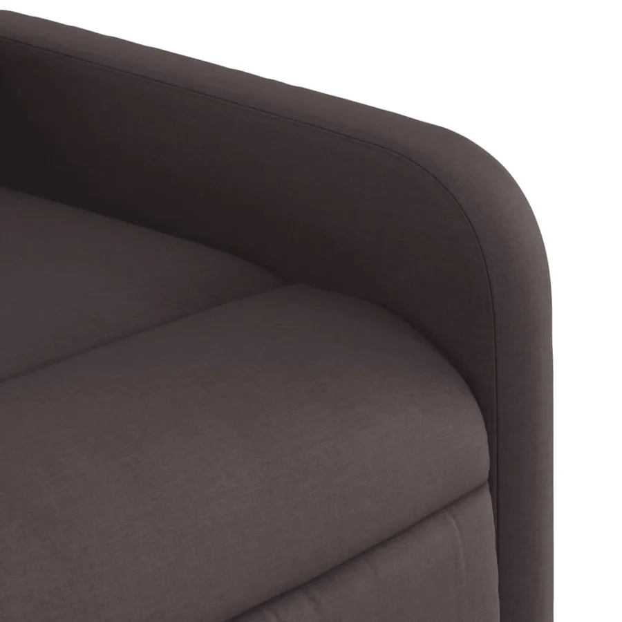 Fauteuil de massage inclinable électrique Marron foncé Tissu - 11