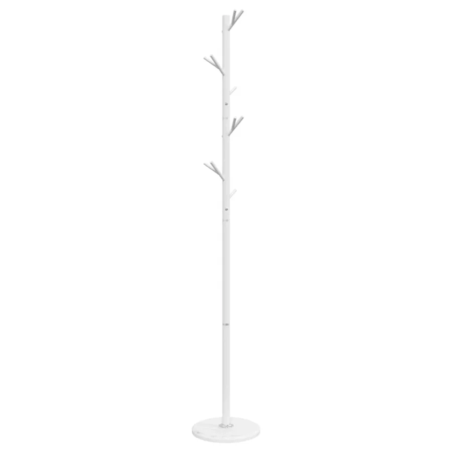 Porte-manteau blanc 175 cm fer enduit de poudre - 2