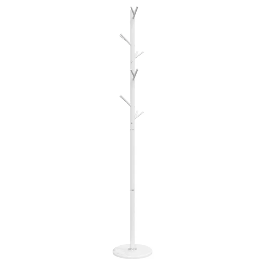 Porte-manteau blanc 175 cm fer enduit de poudre - 4