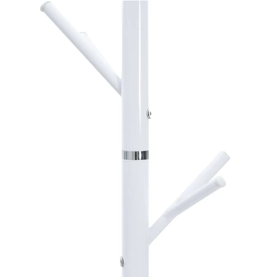 Porte-manteau blanc 175 cm fer enduit de poudre - 7