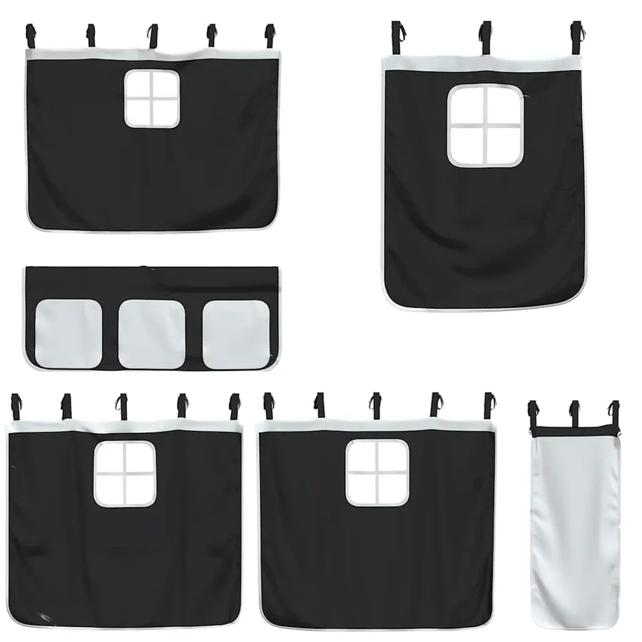 Lit superposé sans matelas 90x190 cm bois de pin massif - 9