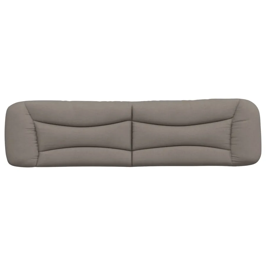 Coussin de tête de lit Hvar taupe 200 cm tissu - 5
