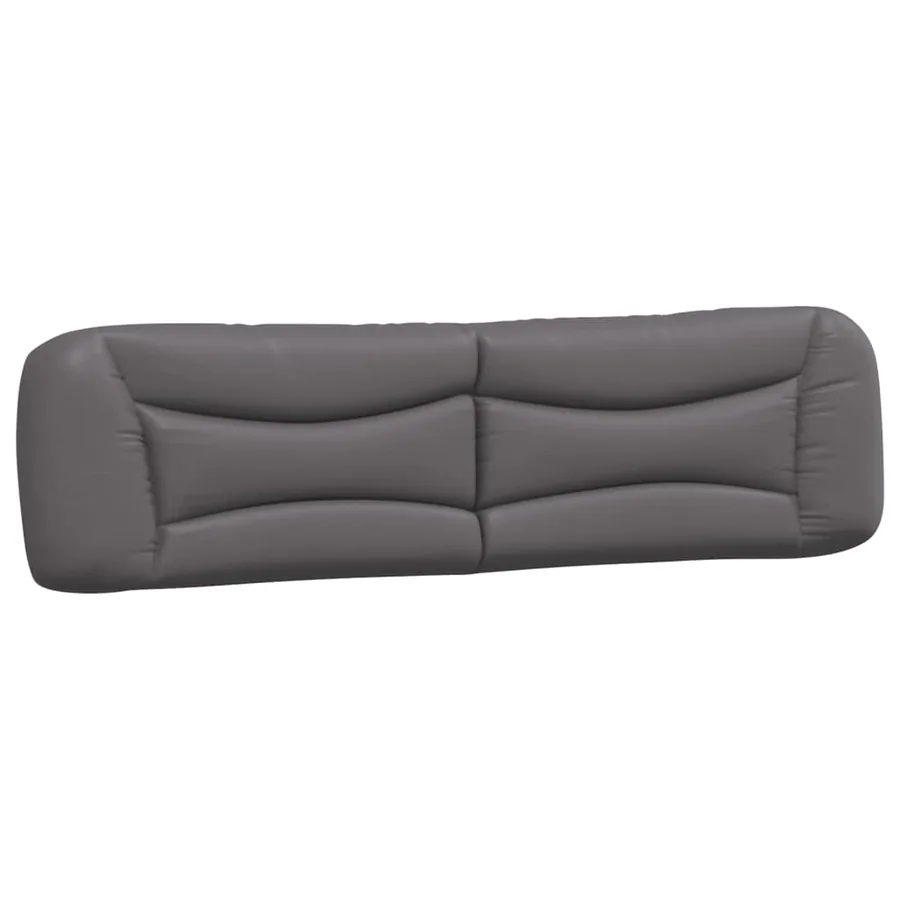 Lit avec matelas Hvar gris 200x200 cm similicuir - 5
