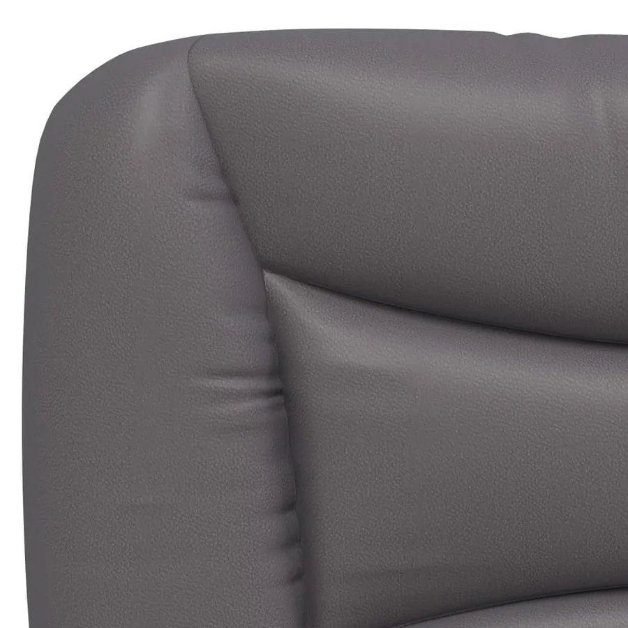 Lit avec matelas Hvar gris 200x200 cm similicuir - 6