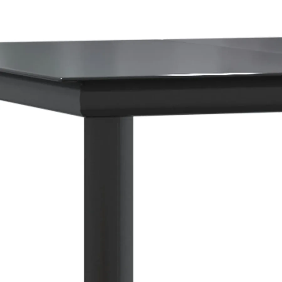Ensemble à manger de jardin avec coussins 3 pcs Noir - 6