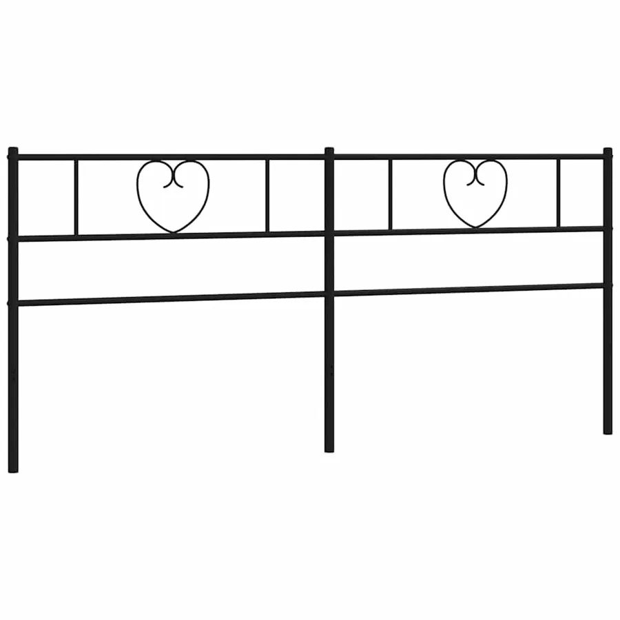 Tête de lit de remplacement métal noir 193 cm - 3