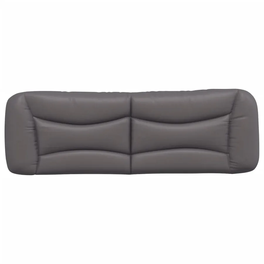 Coussin de tête de lit Hvar gris 160 cm similicuir - 5