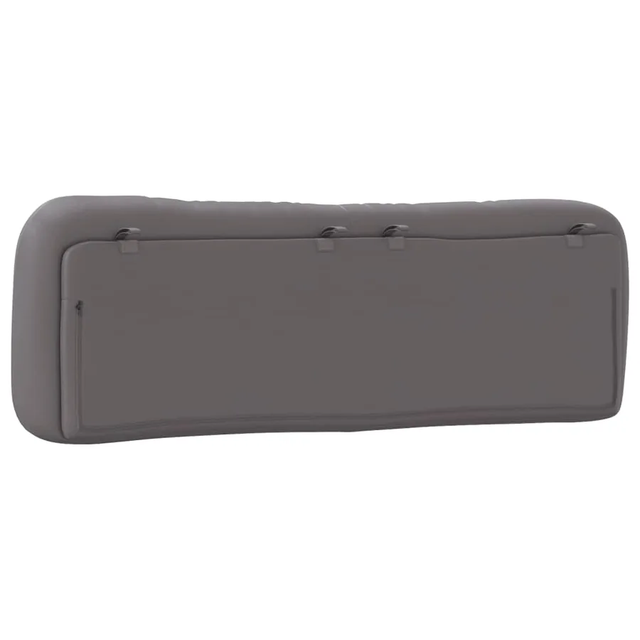 Coussin de tête de lit Hvar gris 160 cm similicuir - 7